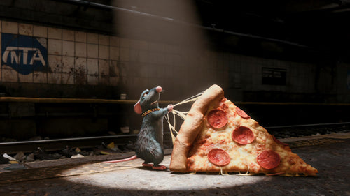 Pizza Rat, NEW YORKERS NO. 0548 by MLow, KEYSTONE 111