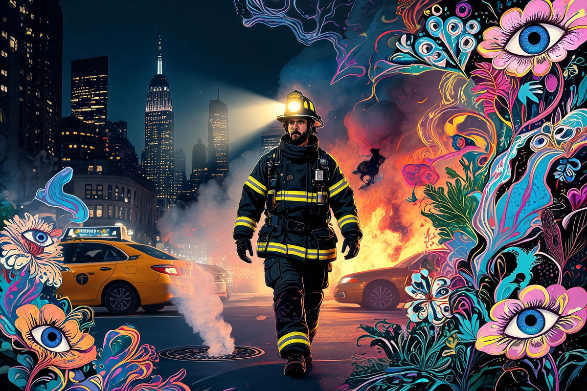 The Heroic Firefighter, NEW YORKERS NO. 0002 by MLow, KEYSTONE 111
