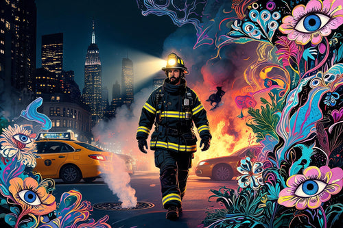 The Heroic Firefighter, NEW YORKERS NO. 0002 by MLow, KEYSTONE 111