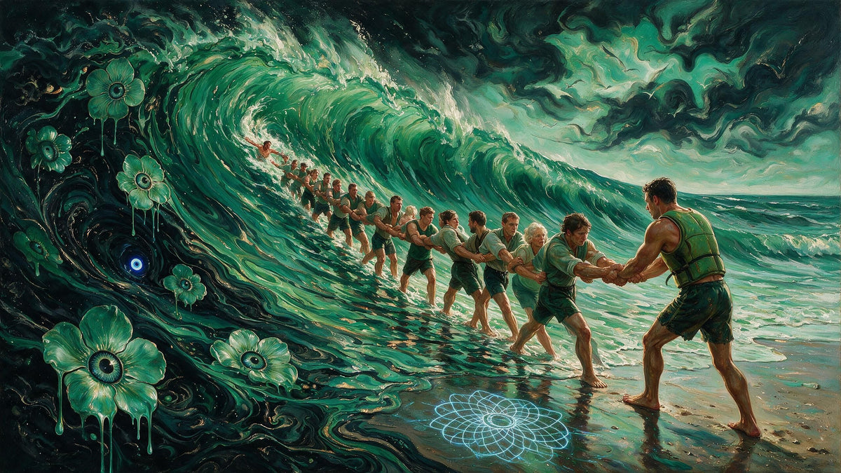 The Human Chain, NEW YORKERS NO. 1939 by MLow, KEYSTONE 111