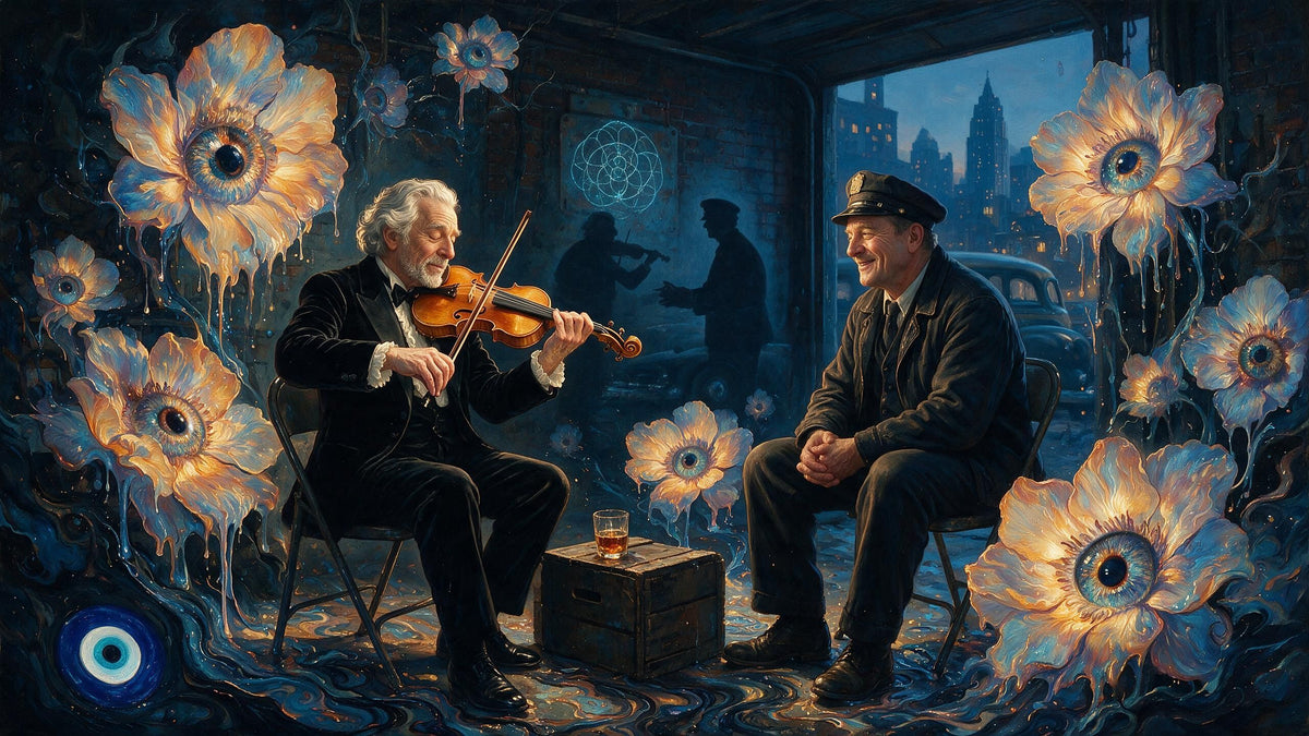 The Violin in the Cab, NEW YORKERS NO. 1942 by MLow, KEYSTONE 111