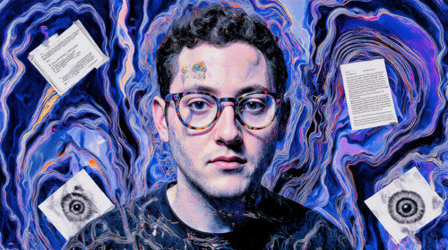 Transdimensional Trippers 341, surreal AI-generative portrait by MLow, hand-finished fine art print